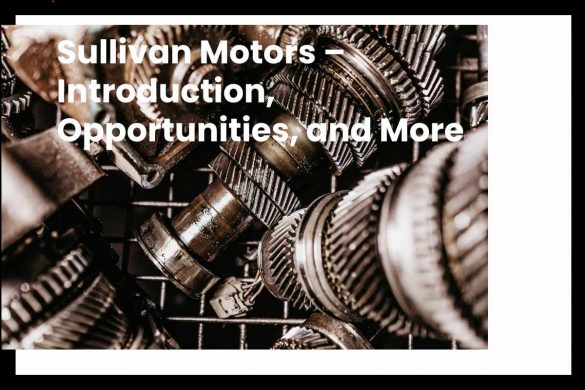 Sullivan Motors – Introduction, Opportunities, and More