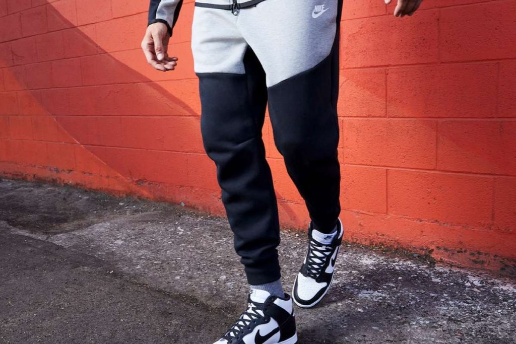 mens tech fleece grey